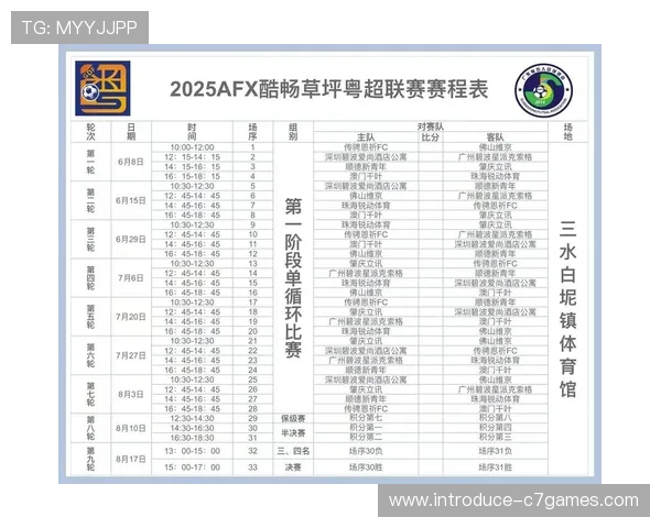 广东超级联赛赛程全面解析及各队备战情况分析